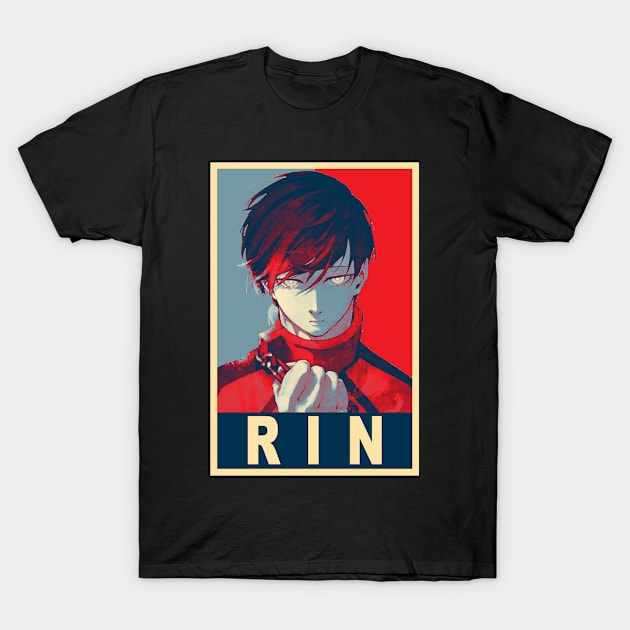 Rin Itoshi Poster T-Shirt by Jack Jackson